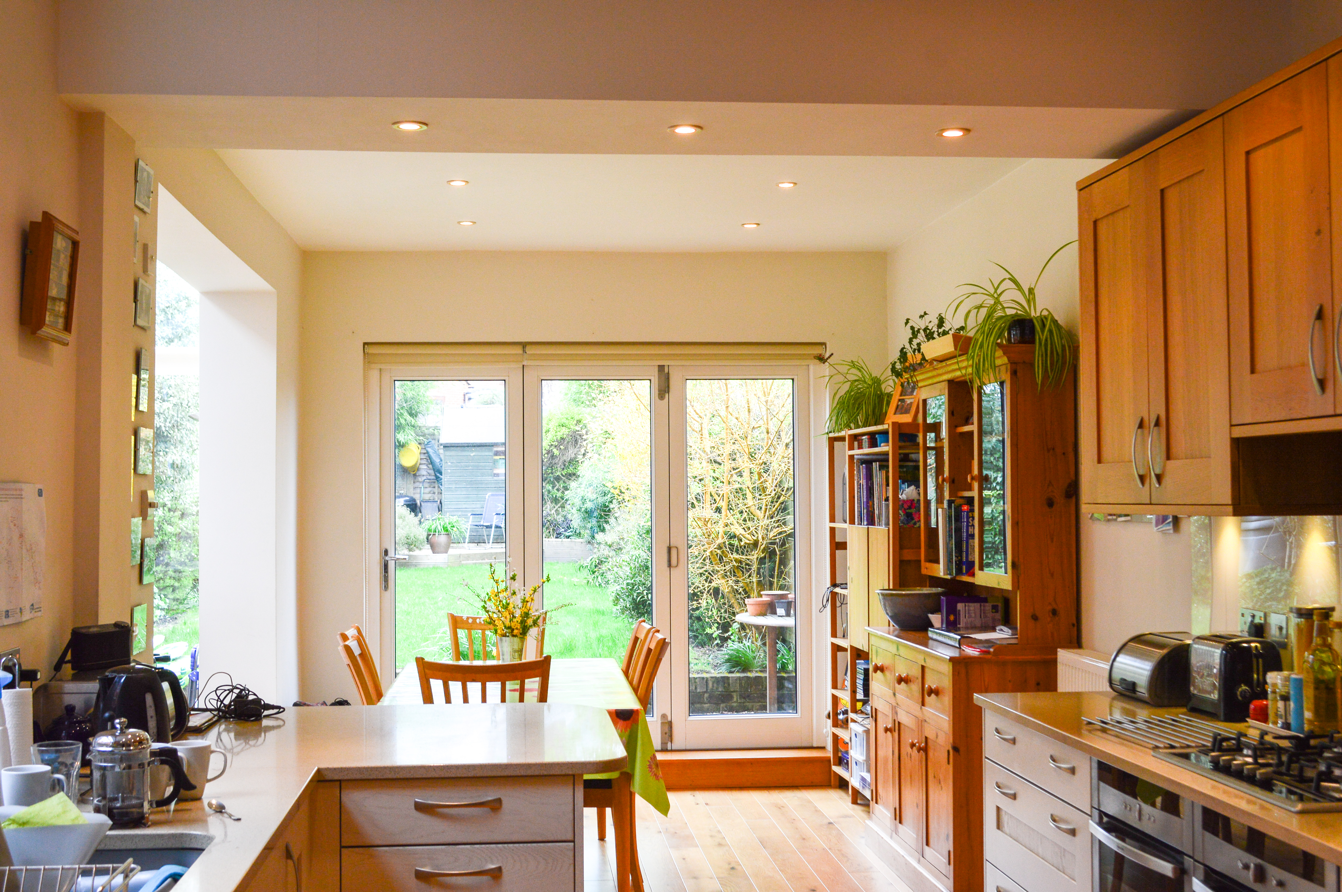 kitchen in a side extension