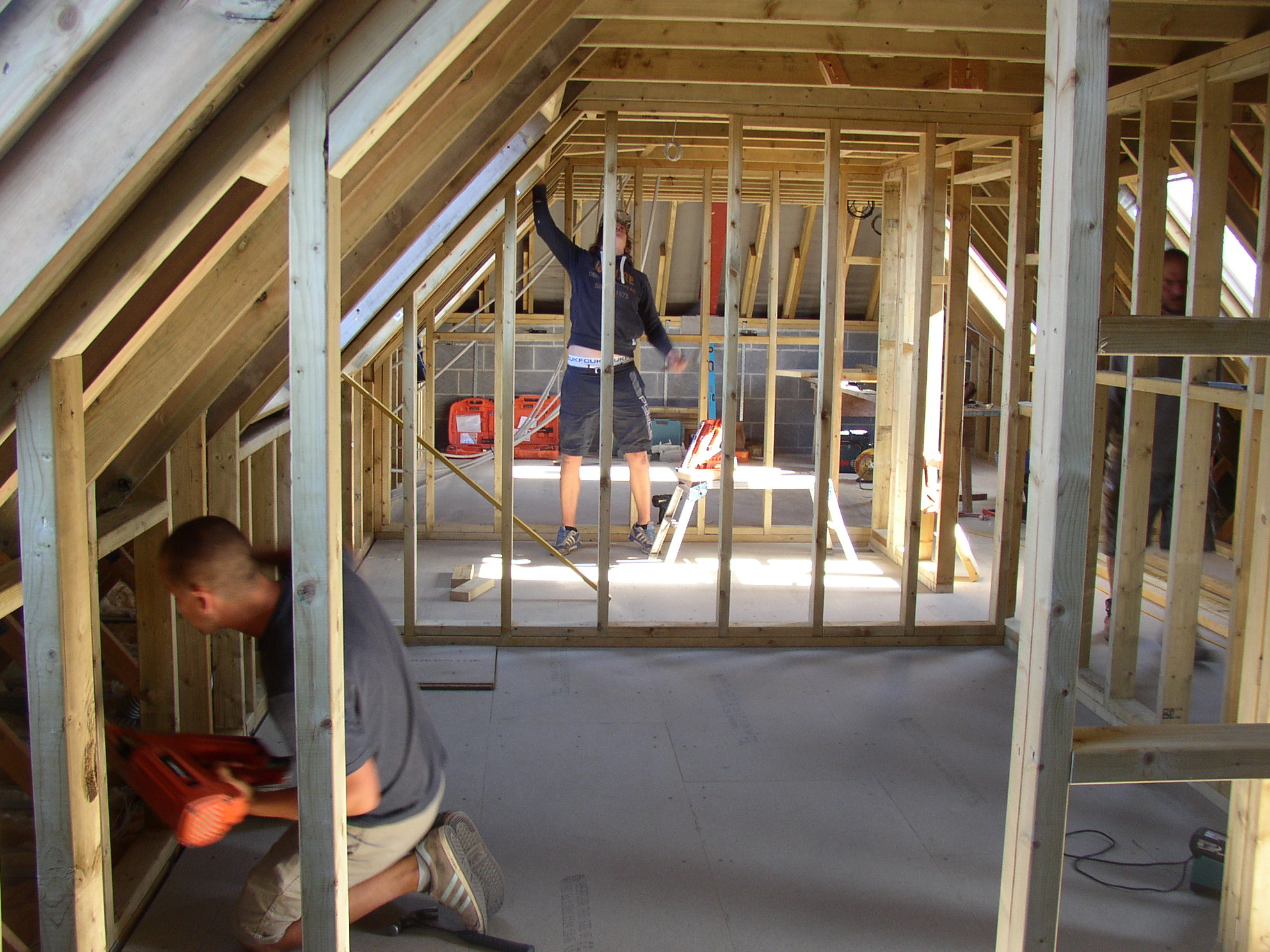 constructing internal walls for a loft conversion