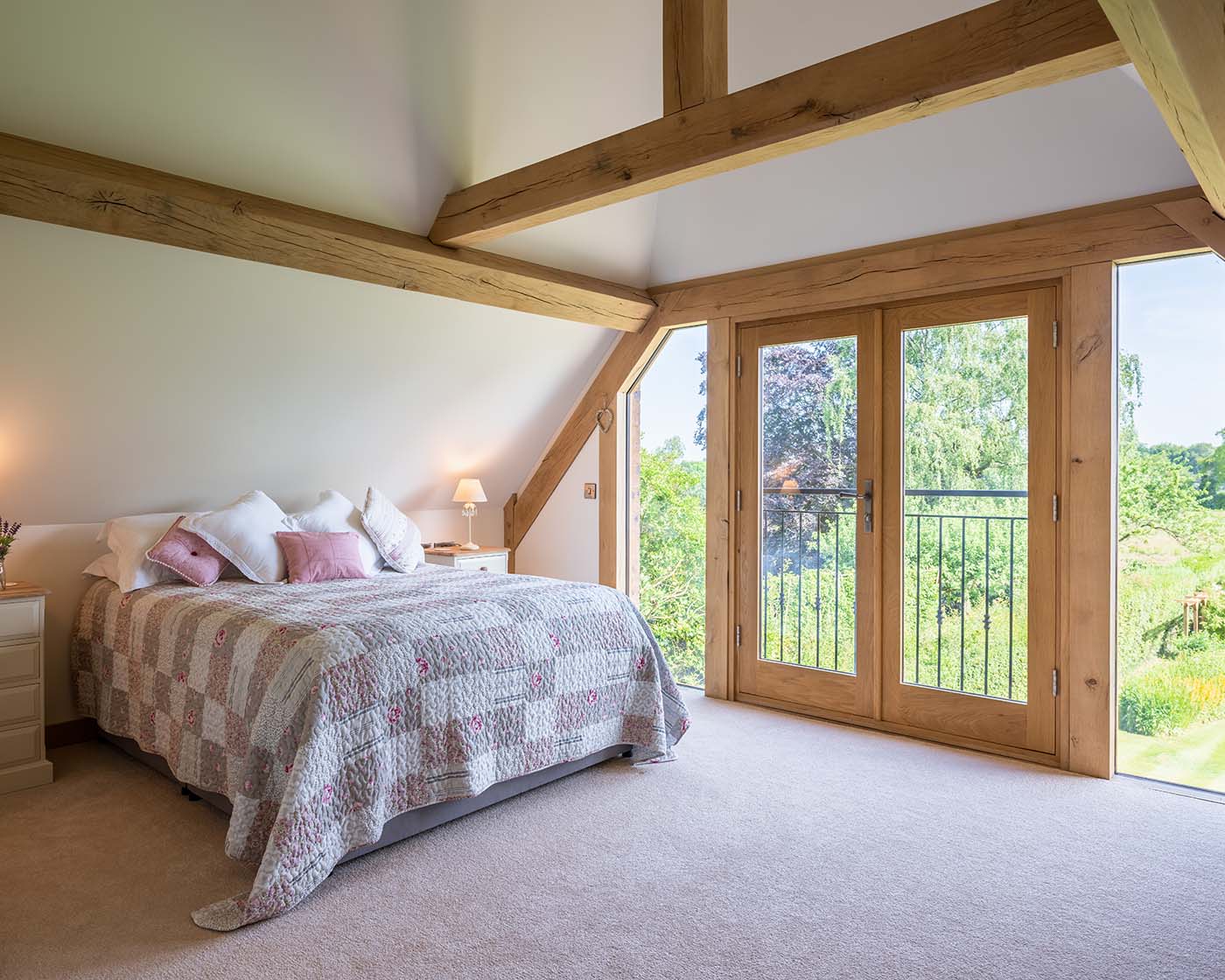Oak frame bedroom