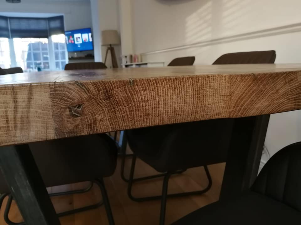Reclaimed oak table
